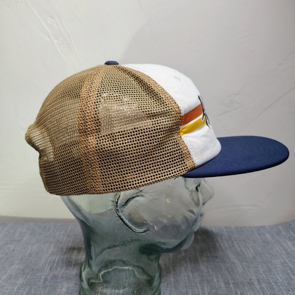 Howler Bros Brothers Mesh Hat Cap Snap Back Retro Trucker Stripe Script Logo - Picture 4 of 9
